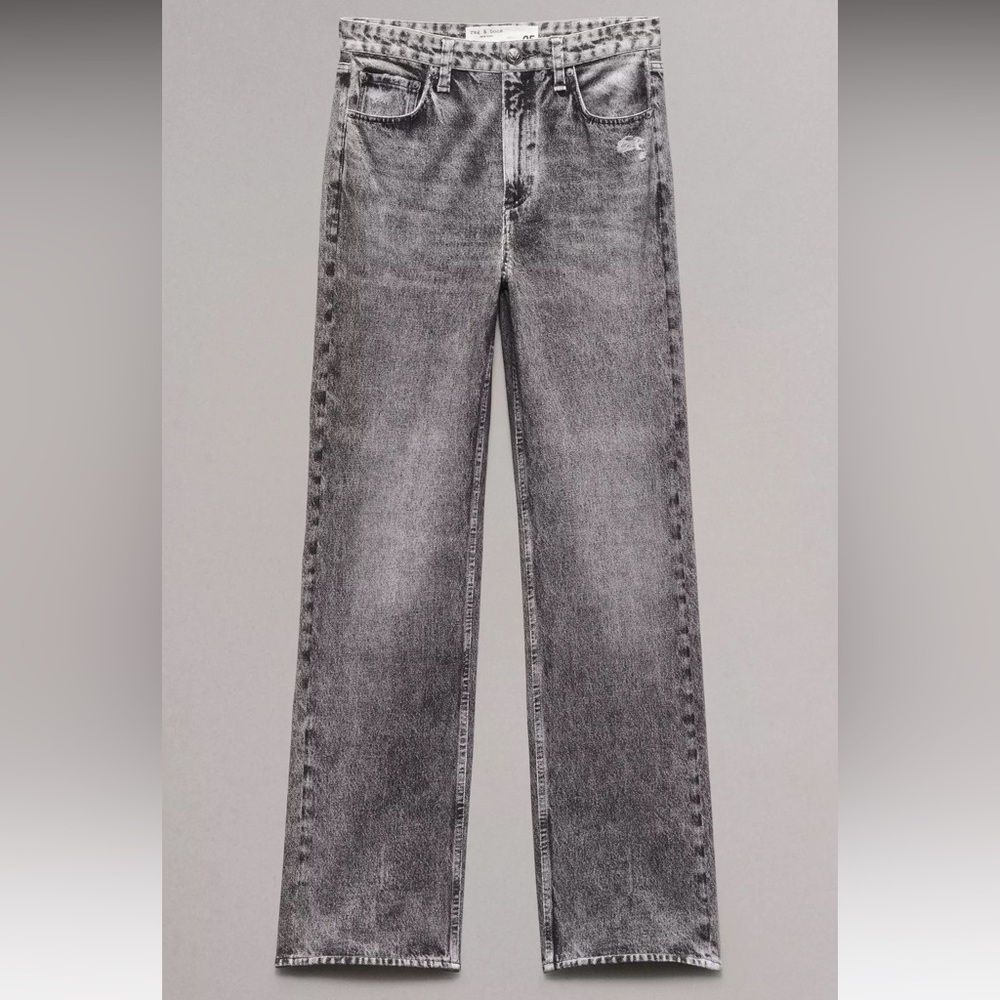 Rag & Bone Miramar Shea Relaxed Straight Pants Raven